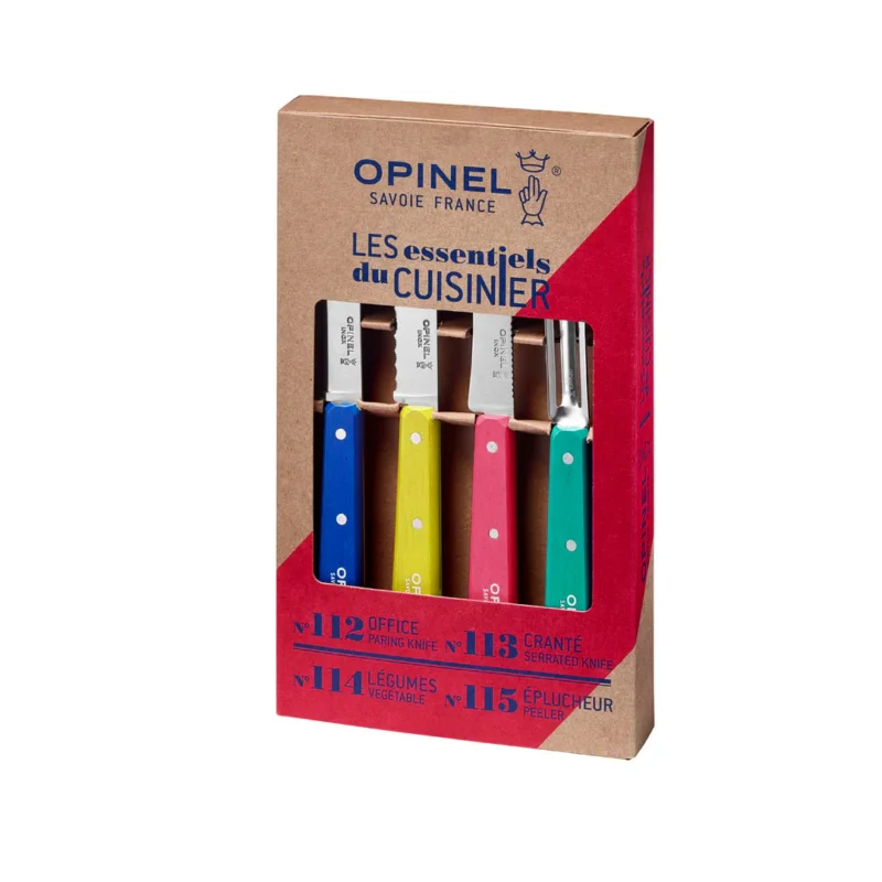 Opinel Les Essentiels du cuisiner Küchenmesser-Set 4-teilig bunt Markenprodukt