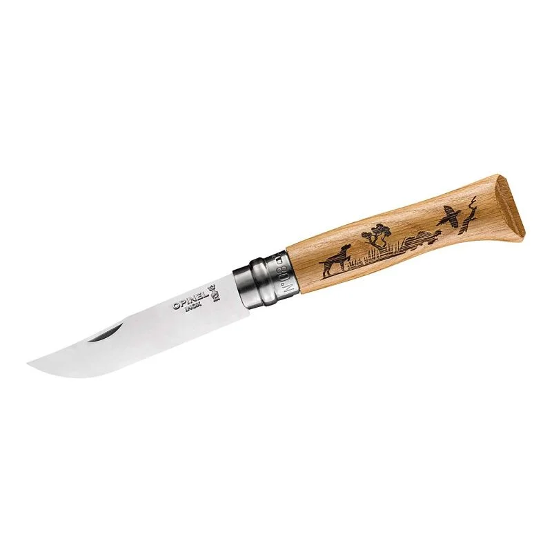 Opinel No 08 Animalia Hund Motiv Taschenmesser Klappmesser Preis Gesenkt