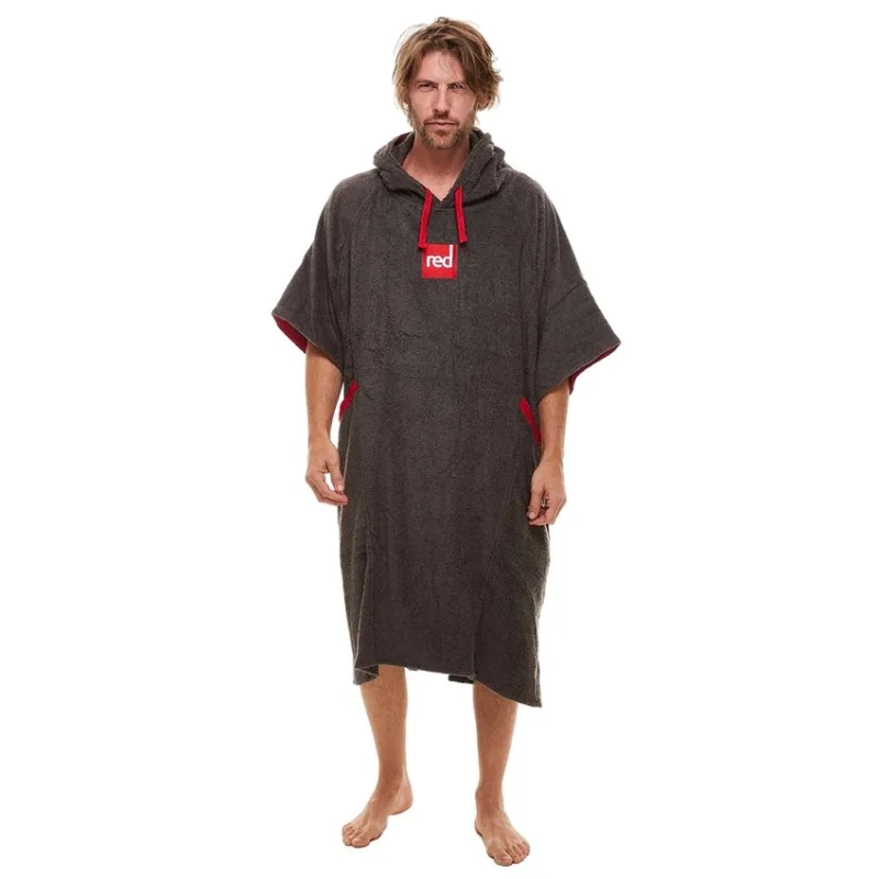 Angebot Red Paddle Original Towelling Change Robe Umkleide-Mantel Handtuch für Damen und Herren grey
