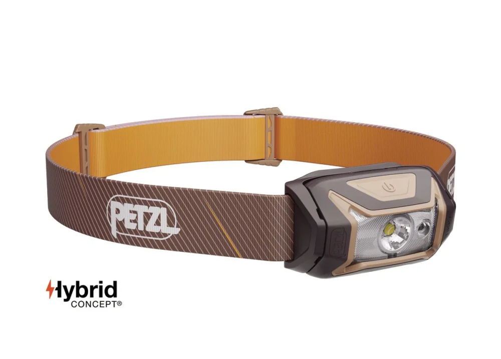 Petzl Tikka 350 Lumen Helmlampe Stirnlampe braun Abverkauf