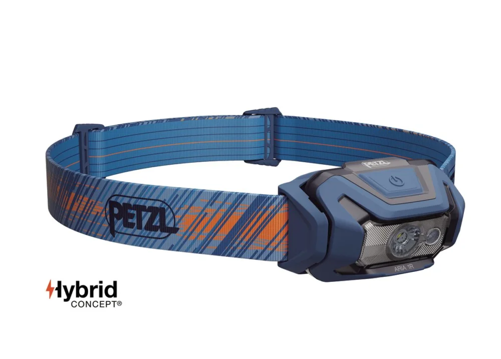 Petzl Aria 1R RGB Stirnlampe 475 Lumen Helmlampe Stirnlampe blau Kracherpreis
