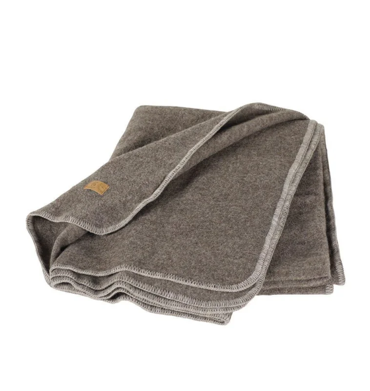 Saisonangebot Ivanhoe NLS Blanket Solid Wolldecke nutmeg
