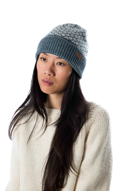 Mega-Angebot Fuza Wool Iris Hat Damen Wollmütze Strickmütze silver blue