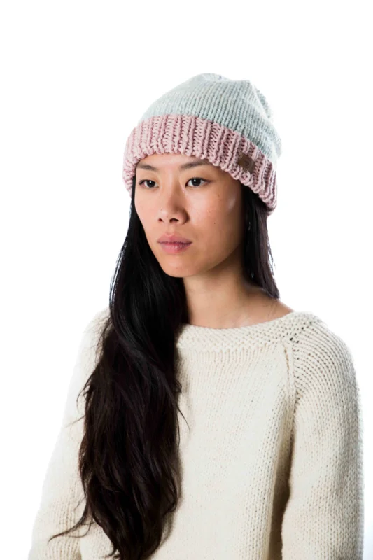 Fuza Wool Astra Hat Damen Strickmütze Wollmütze sky blue Echt