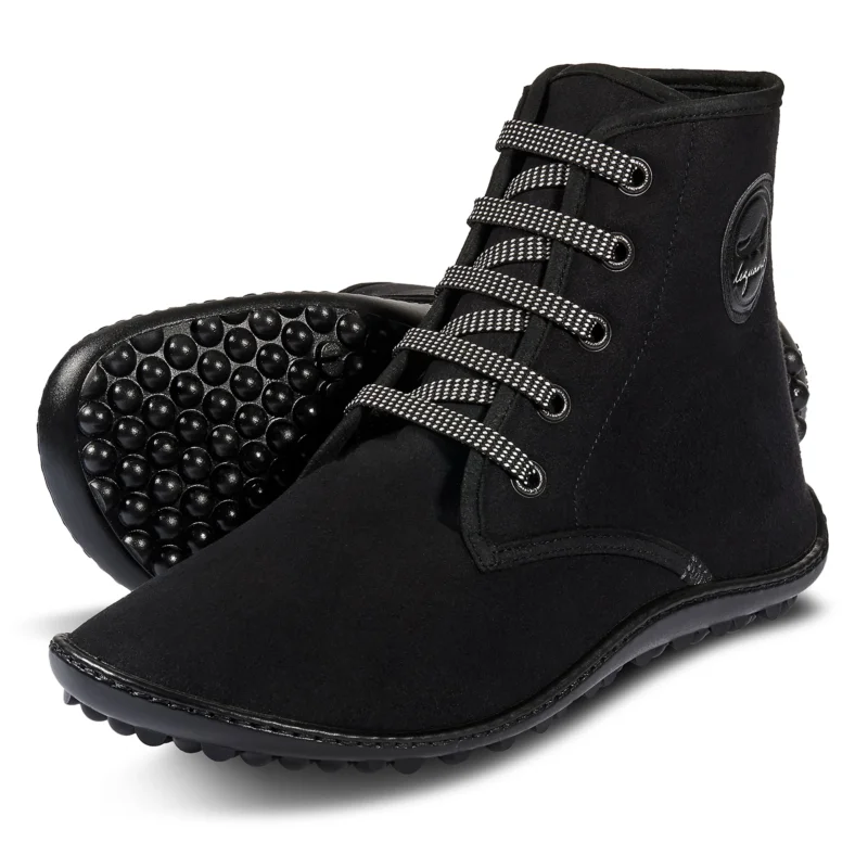 Leguano Chester Light Barfußschuhe Wanderschuhe für Damen und Herren schwarz Preis Gesenkt