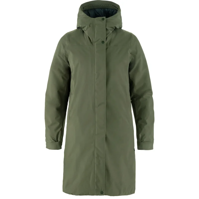 Highlight Fjällräven HC Hydratic Padded Parka Damen Wintermantel laurel green