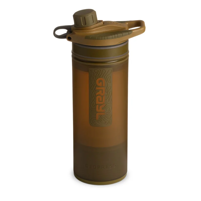 Nur Heute GRAYL GeoPress Purifier Filterflasche 710ml Trinkflasche Wasserfilter Wasseraufbereiter coyote brown