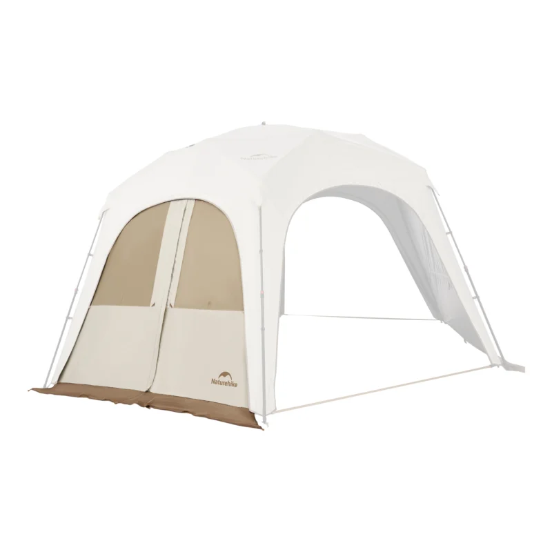 Preis Gesenkt Naturehike Türvorhang mit Reißverschluss für Camping Pavillion Partyzelt sechseckig quicksand gold