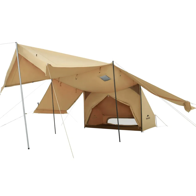 Naturehike Military Single Canopy Shelter 1 Person wetterfest khaki Echt