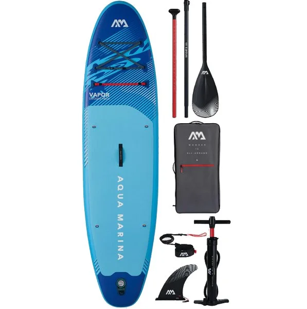 Highlight Aqua Marina Vapor 10.4" All round iSUP aufblasbares Stand up Paddle Board komplett Set