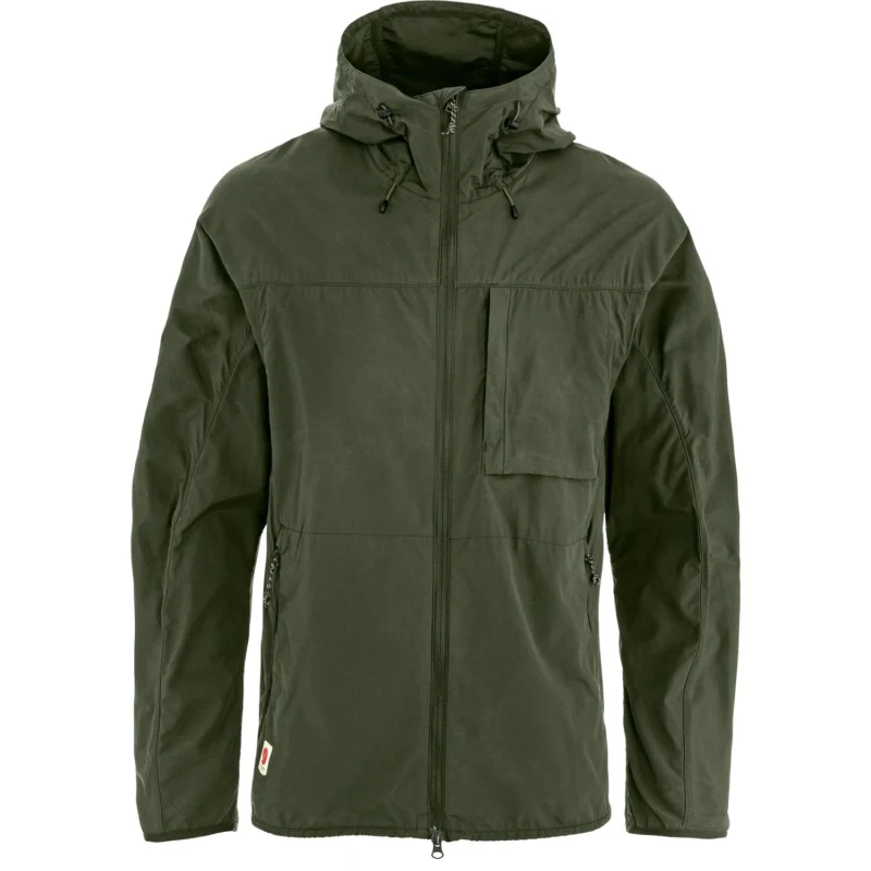 Fjällräven High Coast Wind Jacket Herren Windbreaker Übergangsjacke deep forest Preisreduziert