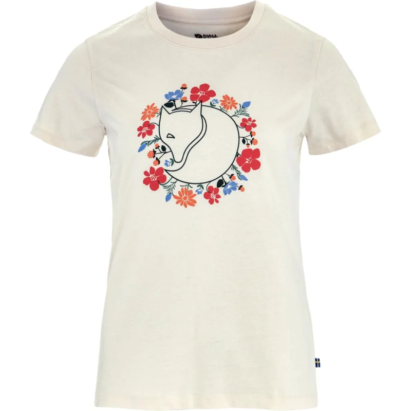 Fjällräven Fjällblomster Fox T-shirt Damen Kurzarmshirt chalk white Neue Ware