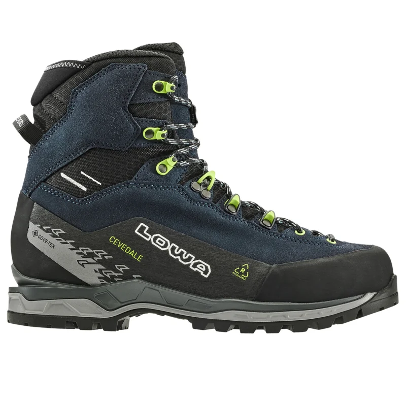 Ausverkauf Lowa Cevedale Pro GTX Mid Herren Bergschuhe Wanderschuhe navy-limone