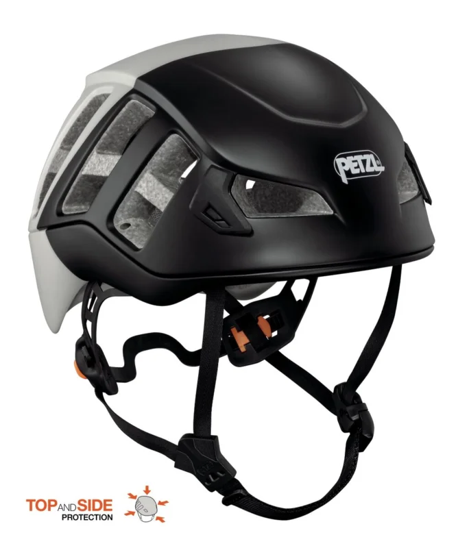 Preiswert Petzl Meteor Kletterhelm Kopfschutz zum Bergsteigen black-gray