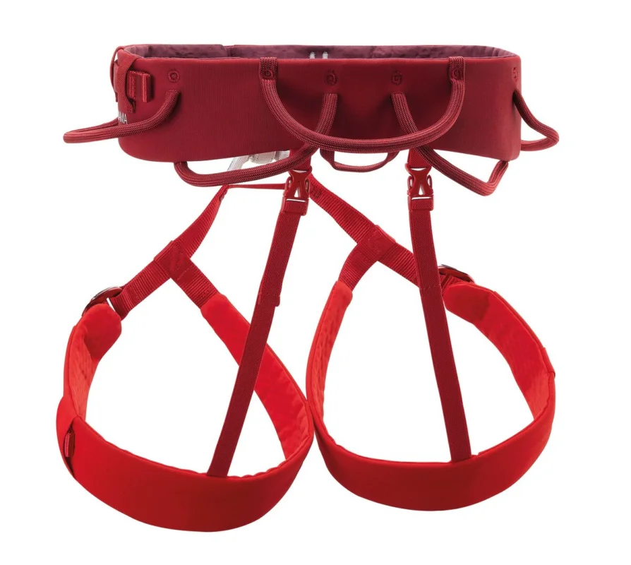 Petzl Adjama Klettergurt Hüftgurt zum Klettern und Bergsteigen dunkelrot Garantierte Lieferung