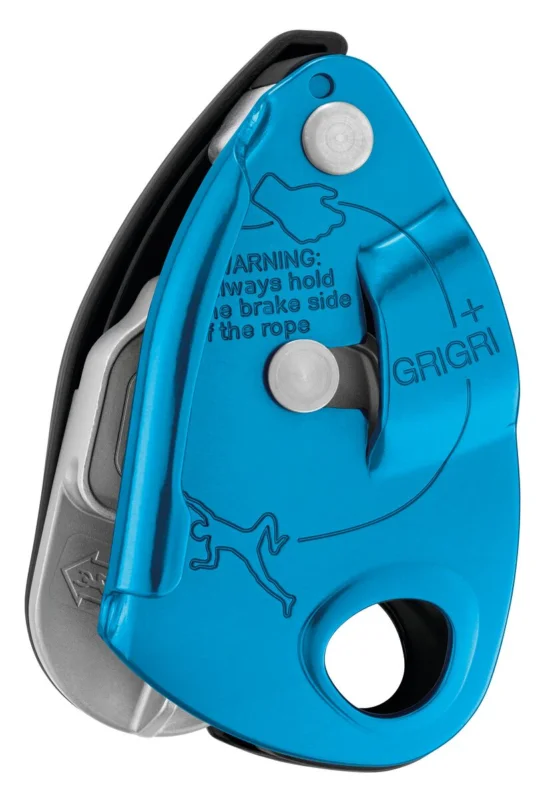 Petzl Grigri+ Sicherungsgerät mit Bremskraftunterstützung blau Meistverkauft