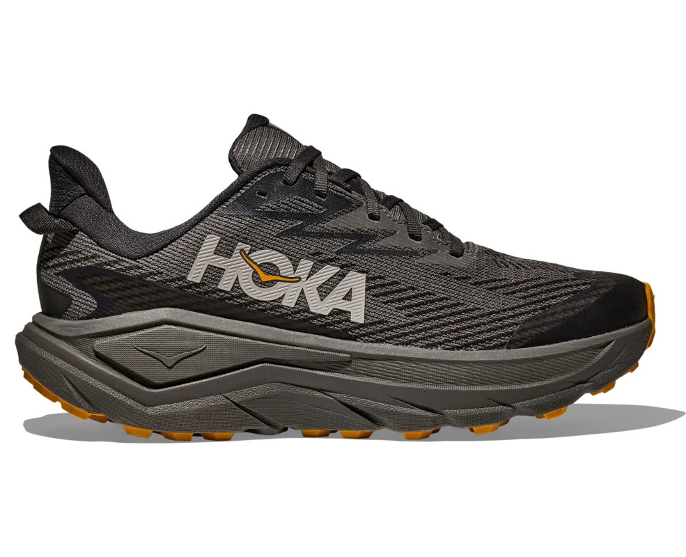 Hoka Challenger 8 GTX Herren Trail Running Schuhe asphalt grey-varsity yellow Expressversand