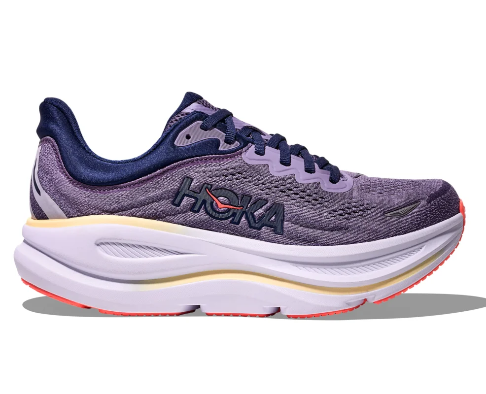 Geprüft Hoka Bondi 9 Damen Laufschuhe Sportschuhe berry jam-berry patch