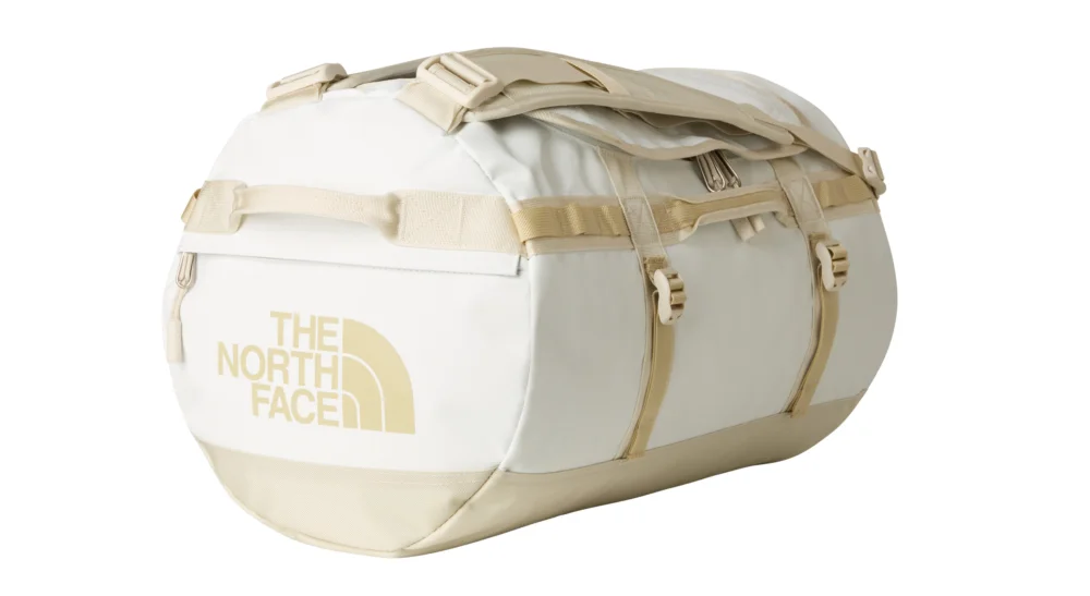 Geprüft The North Face Base Camp Duffel S Reisetasche white ash-calacatta-pale khaki