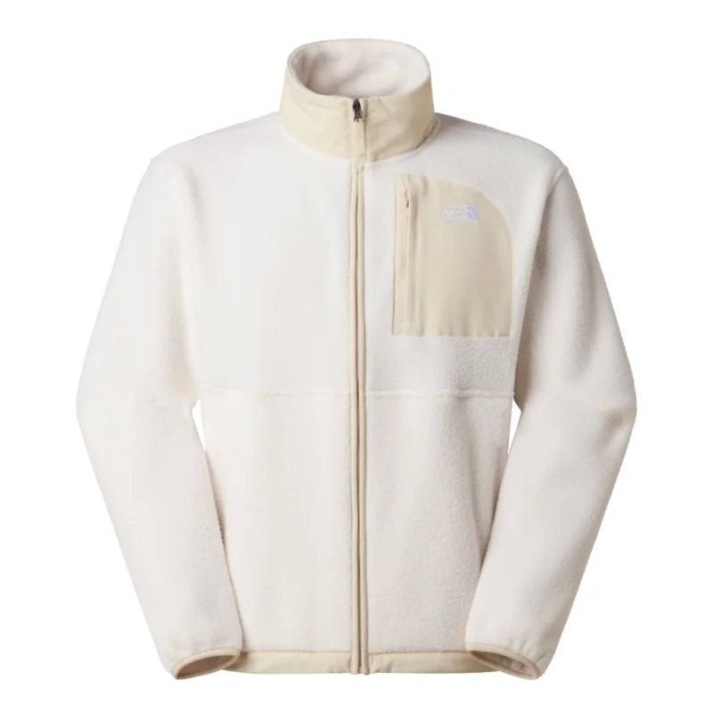 The North Face Yumiori Off Peak Full Zip Jacket Herren Fleecejacke white dune-desert stone Sonderangebot
