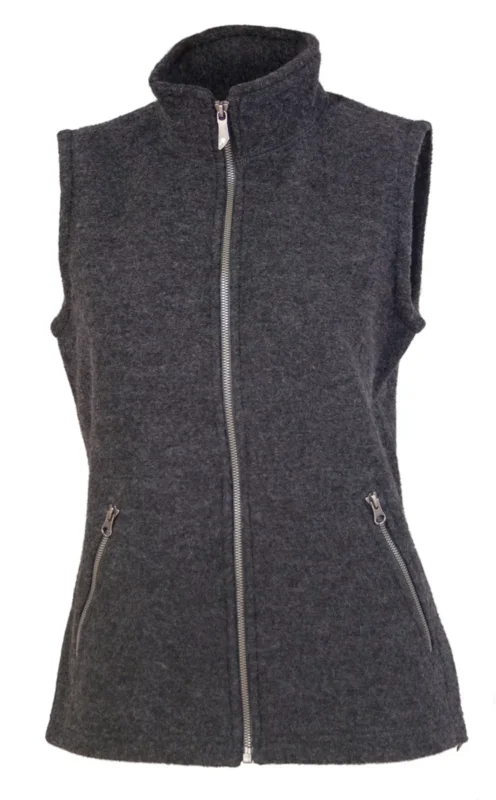 Rabatt Ivanhoe Flora vest Damen Weste graphite marl