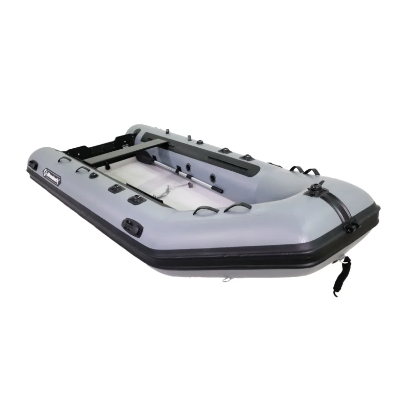 Expressversand Allroundmarin Dynamic Pro 370 Schlauchboot Angelboot Hochdruck-Luftboden grau