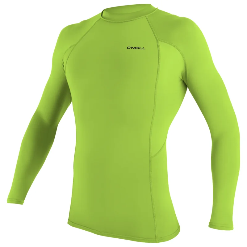 Super-Preis ONeill Basic Skins Longsleeve Rash Guard Herren lime