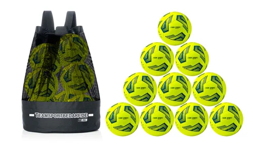 Set da 10 palloni - Pallone da allenamento T-PRO Hybrid Lite 350 (misura 4) - incl. sacca per palloni T-PRO Highlight