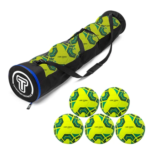 Bestseller Set da 5 palloni - Pallone da allenamento T-PRO Hybrid Indoor (misura 4) - incl. borsa a tubo