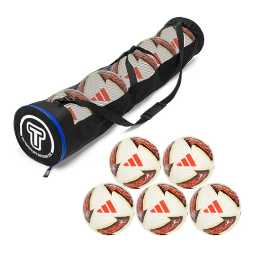 Heißes Angebot Set da 5 palloni – Pallone da gara Adidas Bundesliga Torfabrik Pro 2026/27 (misura 5) – incl. borsa a tubo
