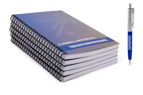 Preis Gesenkt Schrijfblok voor de voetbaltrainers - set van 5