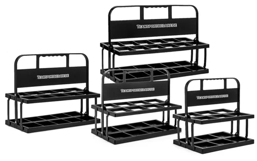 Sale Opvouwbare pvc flessenhouder in 4 formaten - zwart