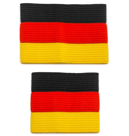 Aanvoerdersband Duitsland - zwart-rood-goud Echt