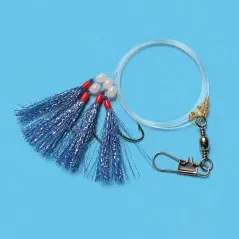 4-Glitterfliegen , blau/silber Top-Angebot