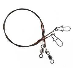 1x7 Stahl grau mit Karabiner und Wirbel 70cm Markenprodukt