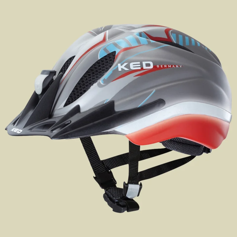 KEDMeggy Reflex Kopfumfang M 52-58 cm Farbe grey red matt Highlight