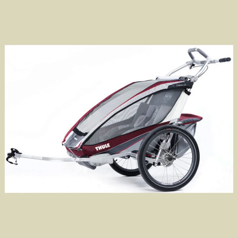 Günstig ThuleChariot CX 2inkl. Fahrradset Farbe burgundy