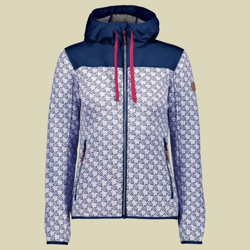 Preis Gesenkt CMPWoman Fix Hood Jacket Knitted 38H6576 Größe 36 Farbe argento-bianco 20AM