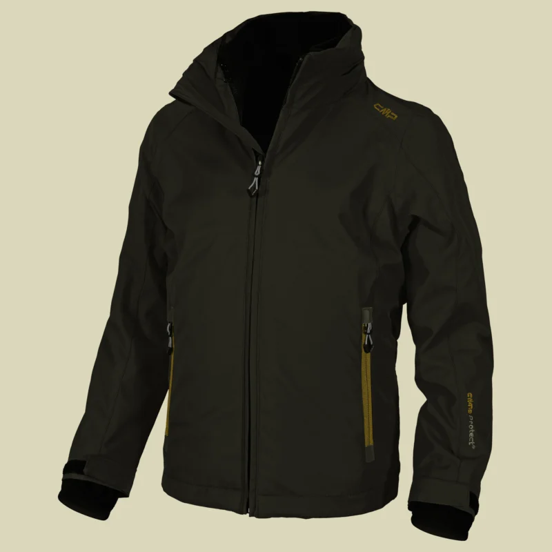 CMPGirl Zip Hood Jacket 3 in 1 CMP 3Z31145D Größe 116 Farbe F947 black olive - olive-nero-ketchup Schnäppchen