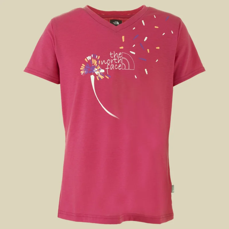 Bestpreis The North FaceDandies V-Neck S/S Tee Shirt Girl's Größe S Farbe society pink