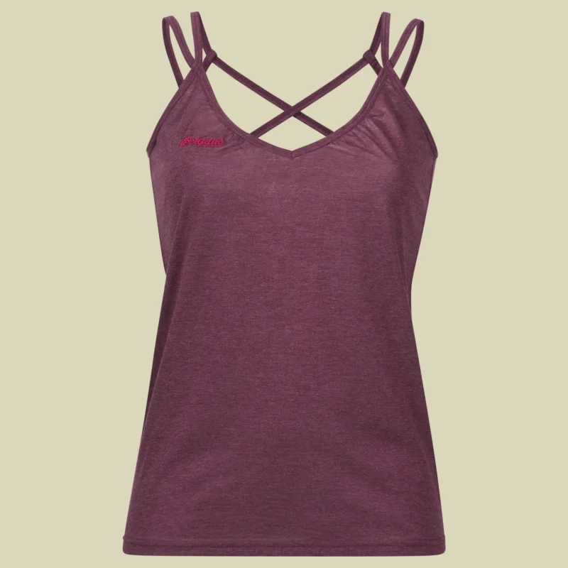 BergansCecilie Singlet Women Größe S Farbe dark cherry melange/bougainvillea Preis Gesenkt
