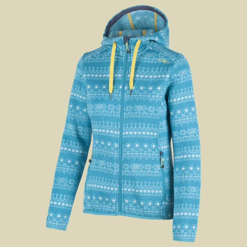Nur Heute CMPWoman Fix Hood Printed Fleece Jacket 3H63276 Größe 36 Farbe L609 curacao