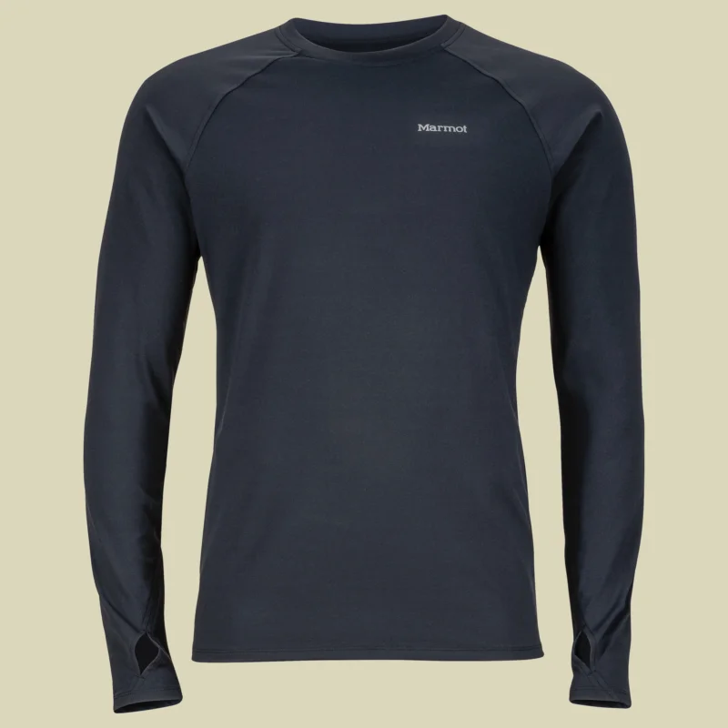 Begrenztes Angebot MarmotHarrier LS Crew Men Größe S Farbe black