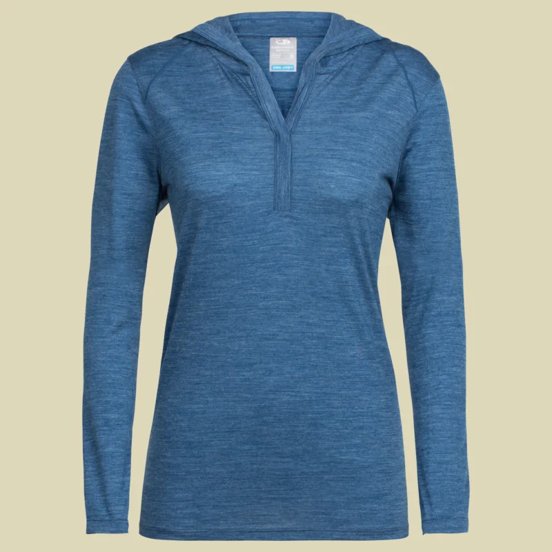 Sonderaktion IcebreakerSphere LS Hood Women Größe S Farbe admiral heather/aloe