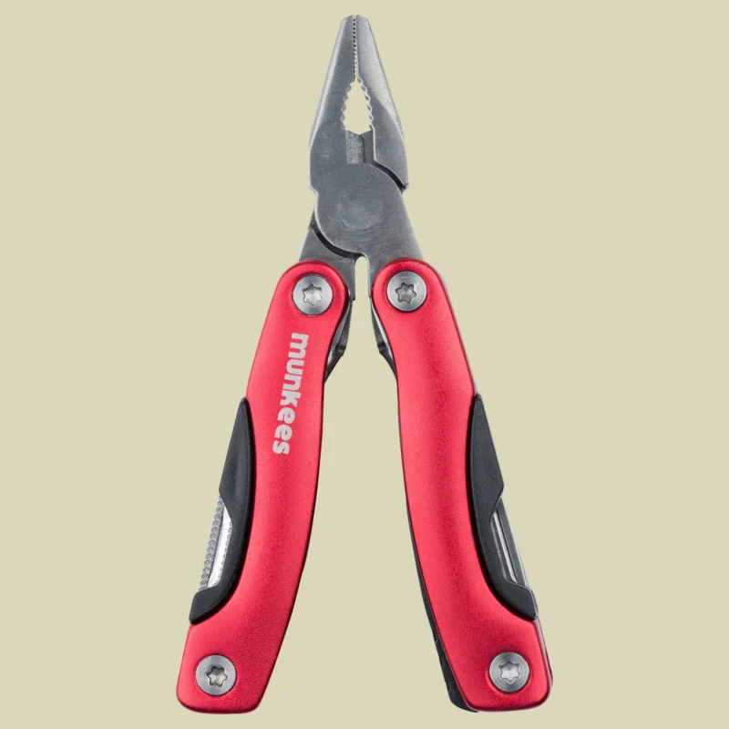 Abverkauf munkeesEdelstahl Multi Tool Rot Farbe rot