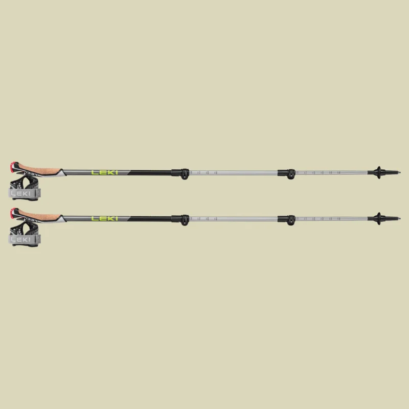 LekiTraveller Alu Länge 90-130 cm Farbe black-silvergray-neonyellow Top-Seller