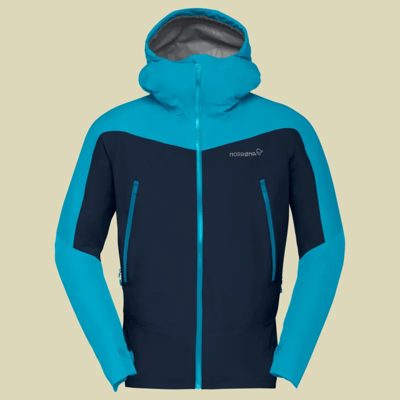 Highlight NorrønaFalketind Gore-Tex Jacket Men Größe XL Farbe hawaiian surf/indigo night
