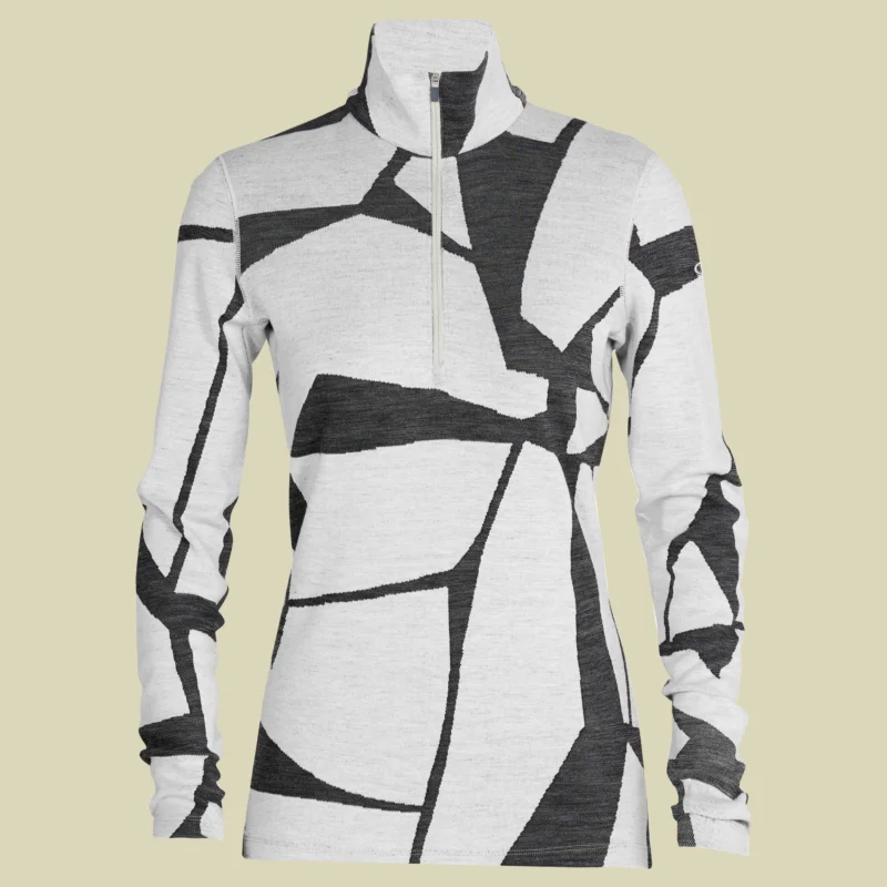 Icebreaker250 Vertex LS Half Zip Fractured Landscapes Women Größe LFarbe snow/j Preisreduziert