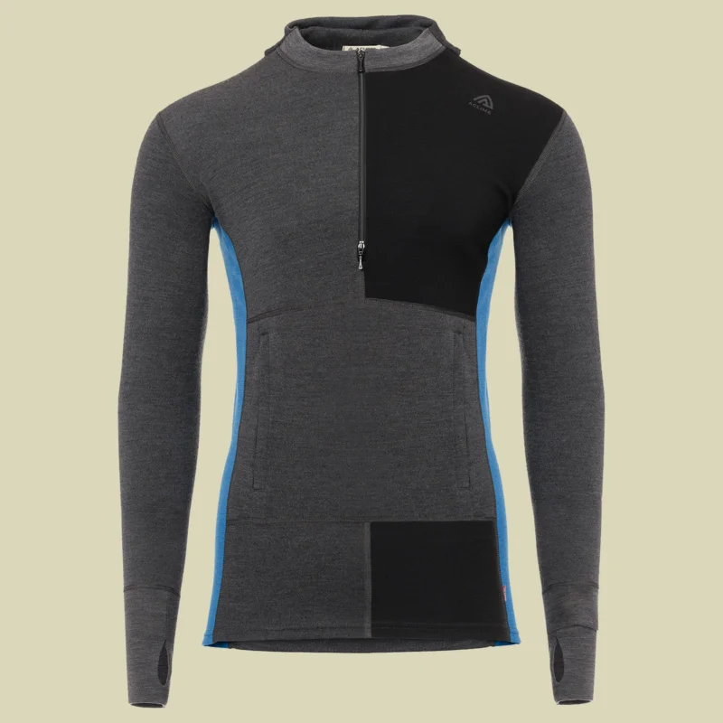 Top-Seller AclimaWarmwool Hoodie W.Zip Men Größe LFarbe marengo/jet black/corsair