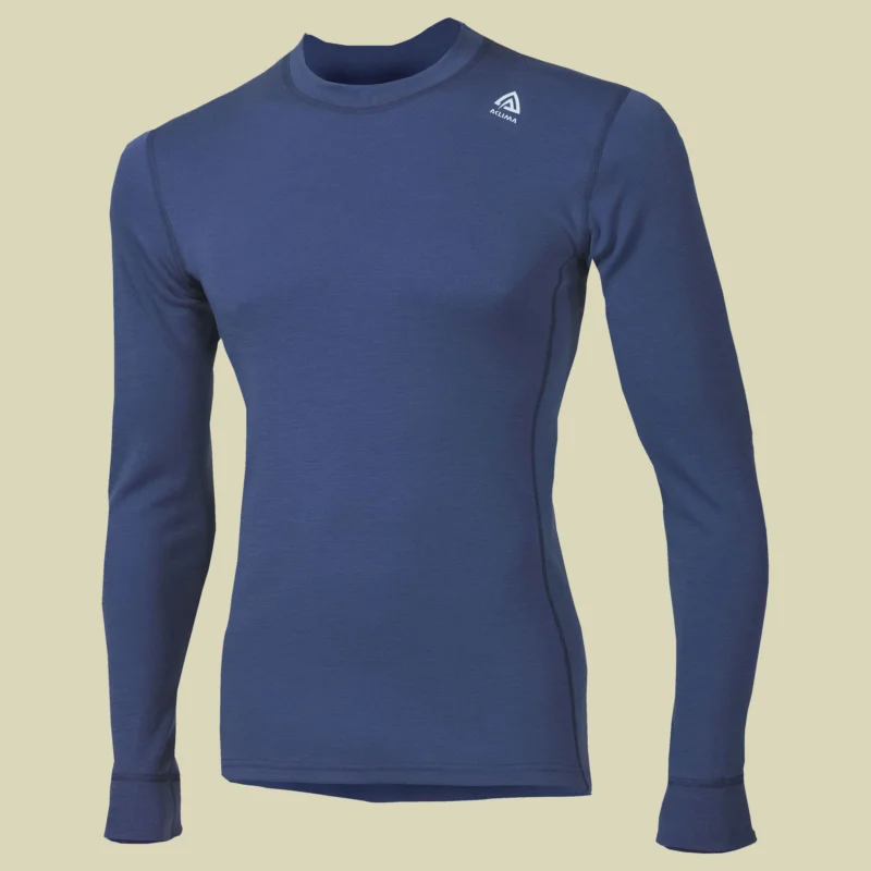 AclimaWarmwool Shirt Crew Neck Men Größe S Farbe coastal fjord Sonderangebot